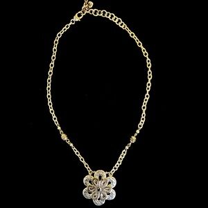 Brighton double flower necklace.